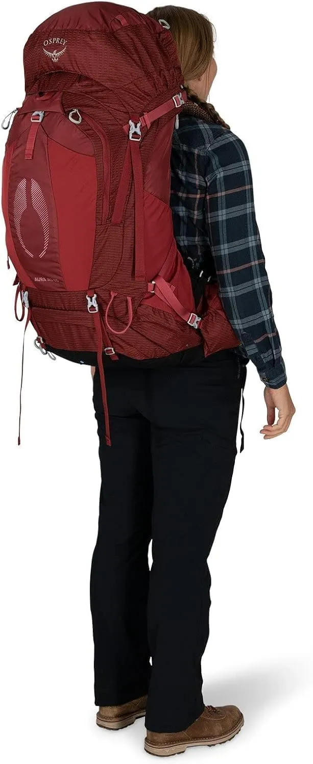 Osprey Aura AG 65L Women's Backpacking Backpack, Tungsten Grey, WXS/S