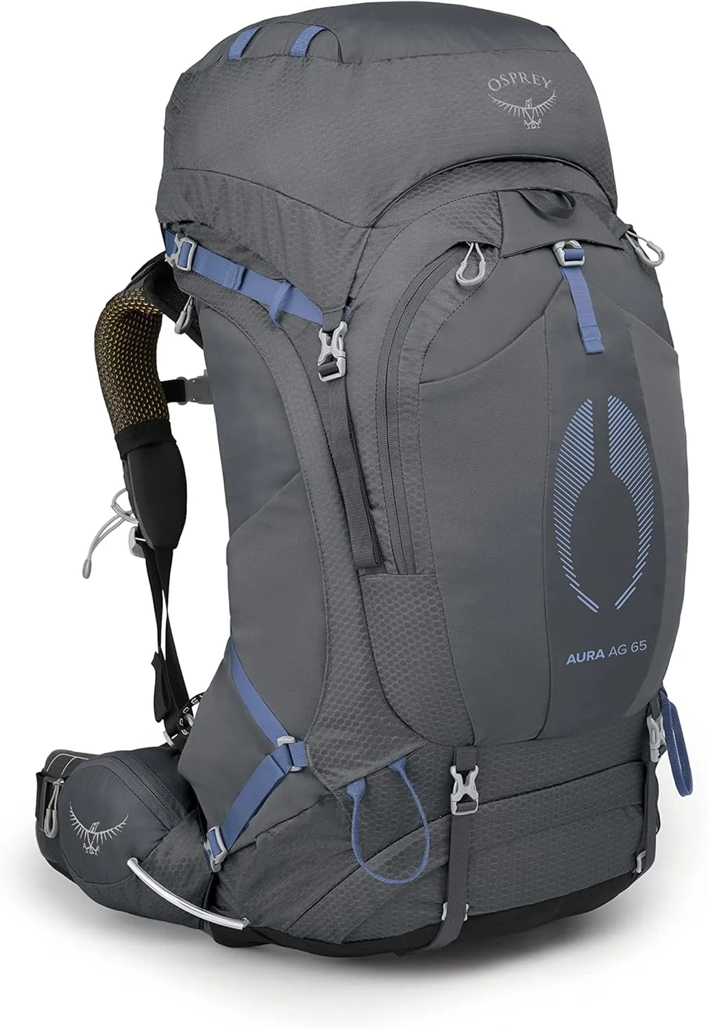 Osprey Aura AG 65L Women's Backpacking Backpack, Tungsten Grey, WXS/S