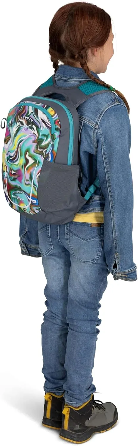 Osprey Daylite Jr. Kids' Commuter Backpack, Euphoria Rainbow Print Tungsten OS