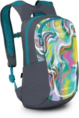 Osprey Daylite Jr. Kids' Commuter Backpack, Euphoria Rainbow Print Tungsten OS