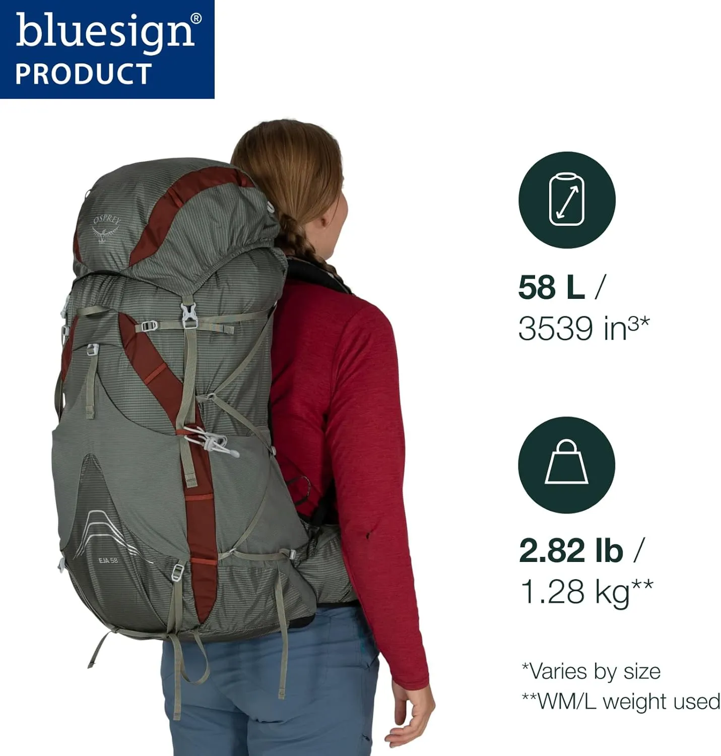 Osprey Eja 58 Women's Ultralight Backpacking Backpack