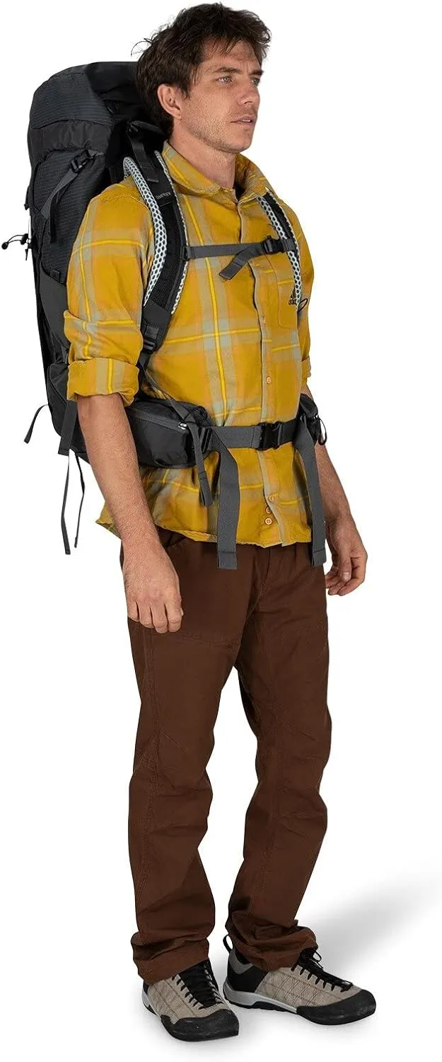 Osprey Stratos 44L Men's Hiking Backpack, Tunnel Vision Grey