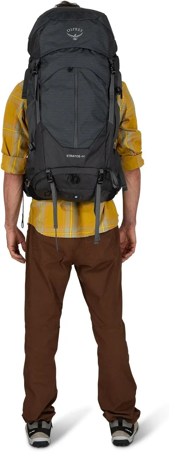 Osprey Stratos 44L Men's Hiking Backpack, Tunnel Vision Grey