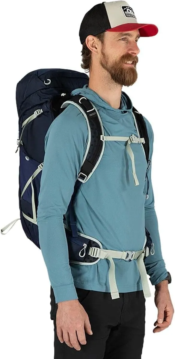 Osprey Talon 33L Men's Hiking Backpack with Hipbelt, Green Belt/Black, L/XL