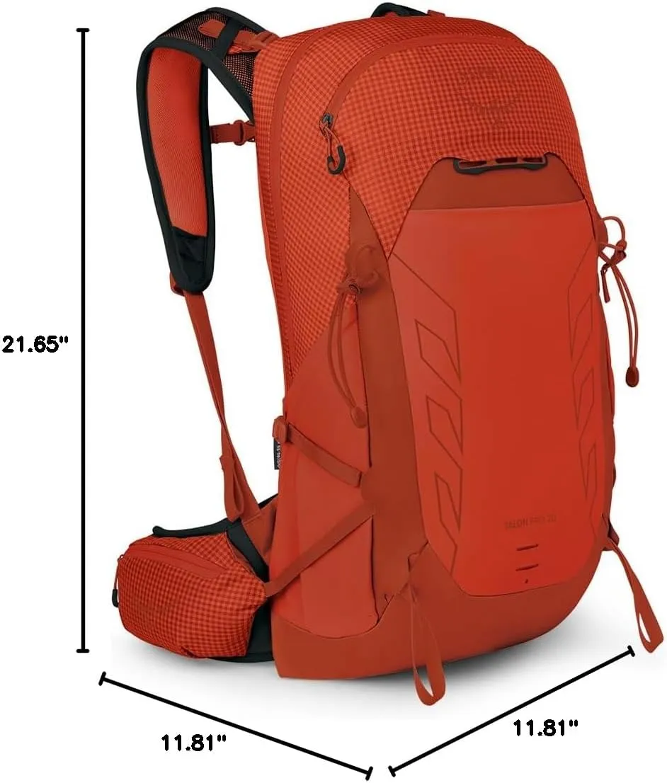 Osprey Talon Pro 20L Men's Hiking Backpack with Hipbelt, Mars Orange