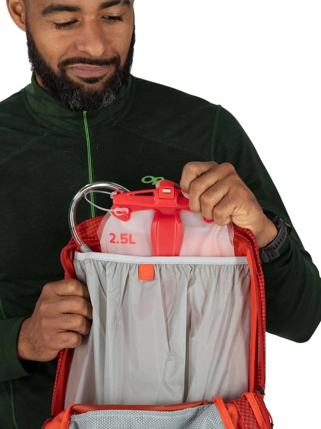 Osprey Talon Pro 20L Men's Hiking Backpack with Hipbelt, Mars Orange