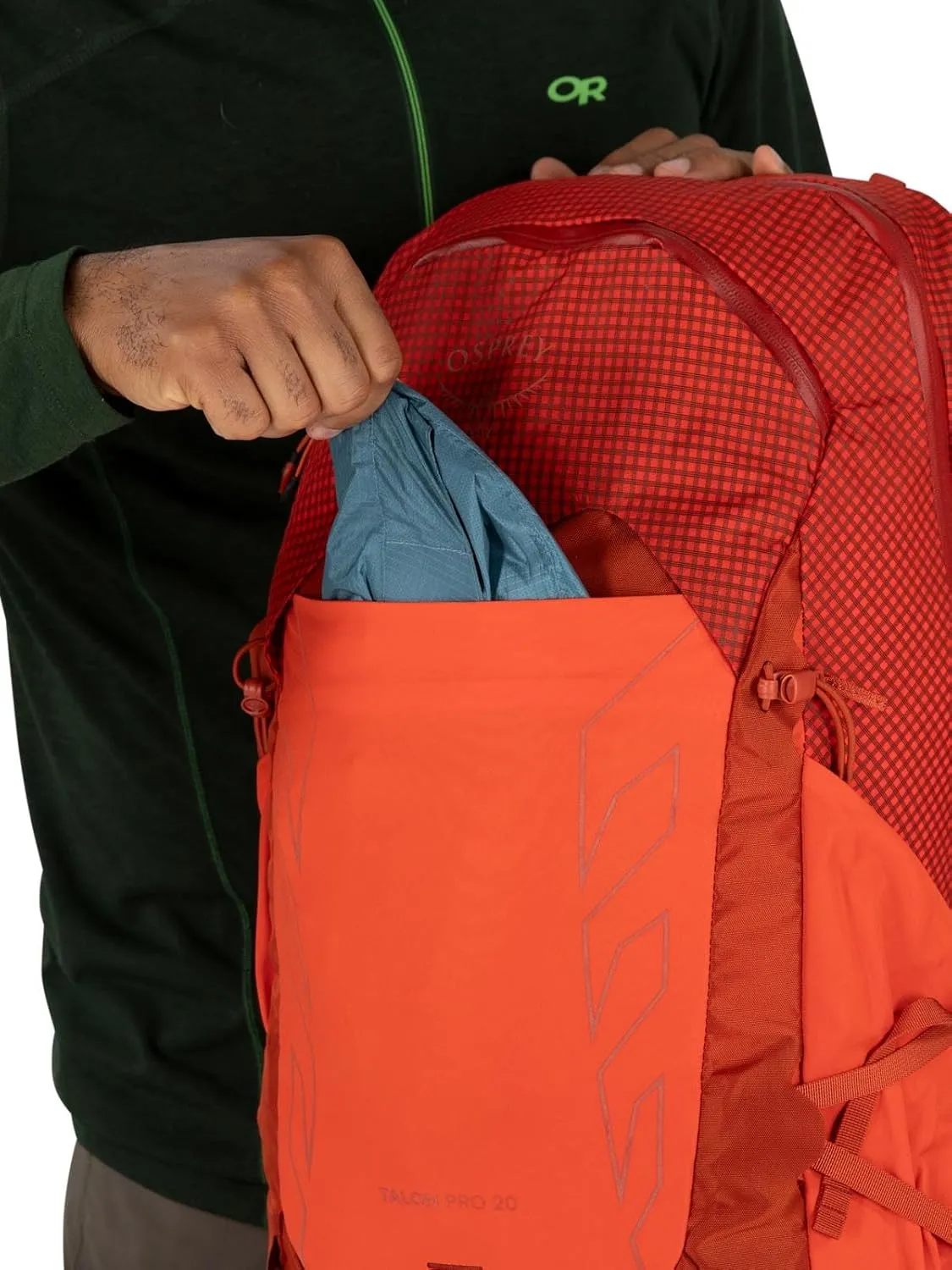 Osprey Talon Pro 20L Men's Hiking Backpack with Hipbelt, Mars Orange