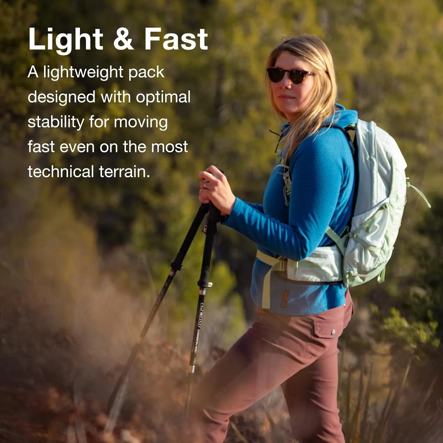 Osprey Tempest 11L Women's Lightweight Hiking Backpack with Hipbelt, Red Pampas/Coal Grey
