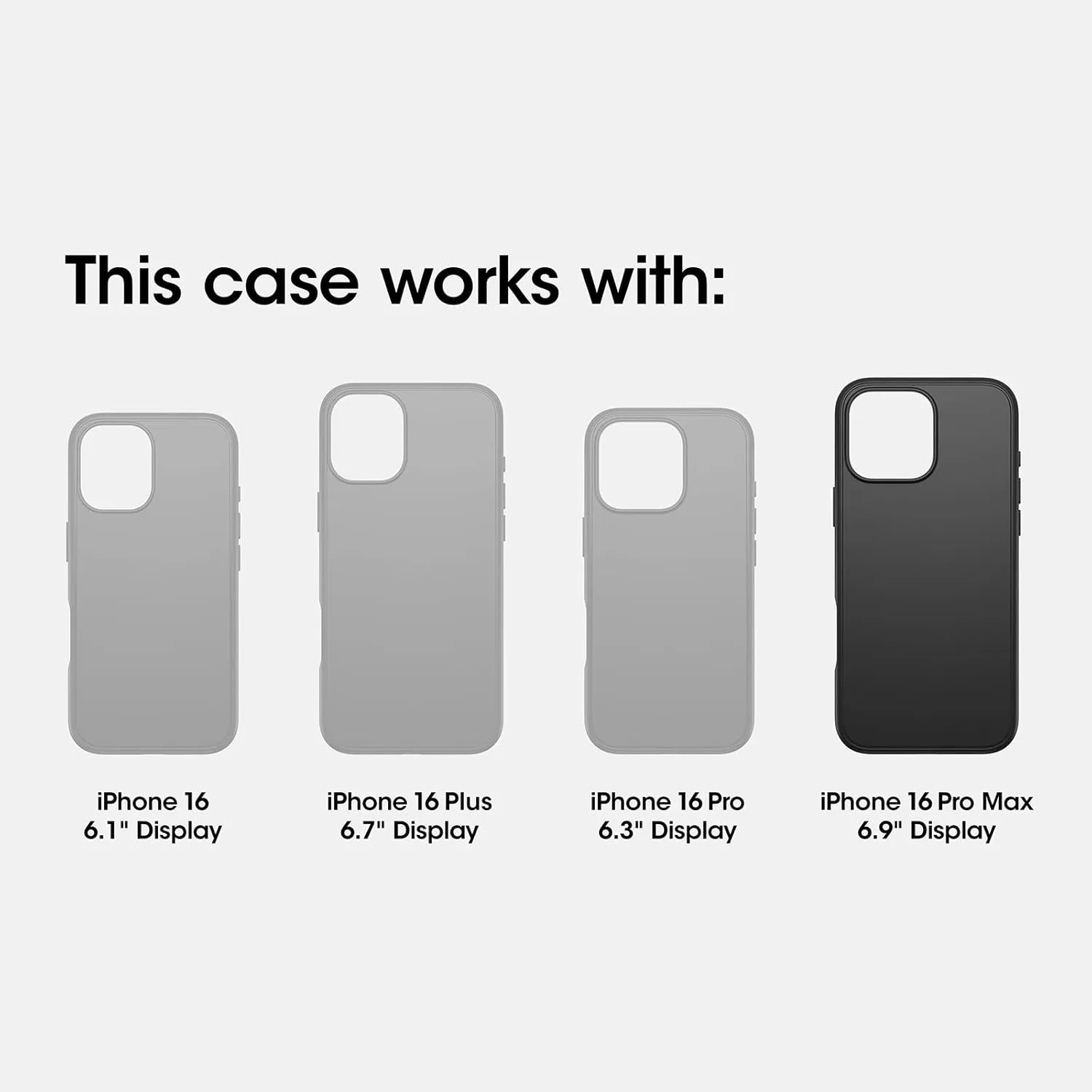 OtterBox iPhone 16 Pro Max FRĒ Series Waterproof Case with MagSafe (Designed by LifeProof) - Black, Waterproof, 60% Recycled Plastic, Sleek and Stylish