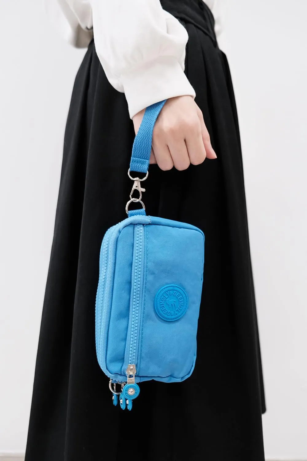 Over Shoulder Purse Crossbody for Women Triple Capacity Change Pouch with Long Strap