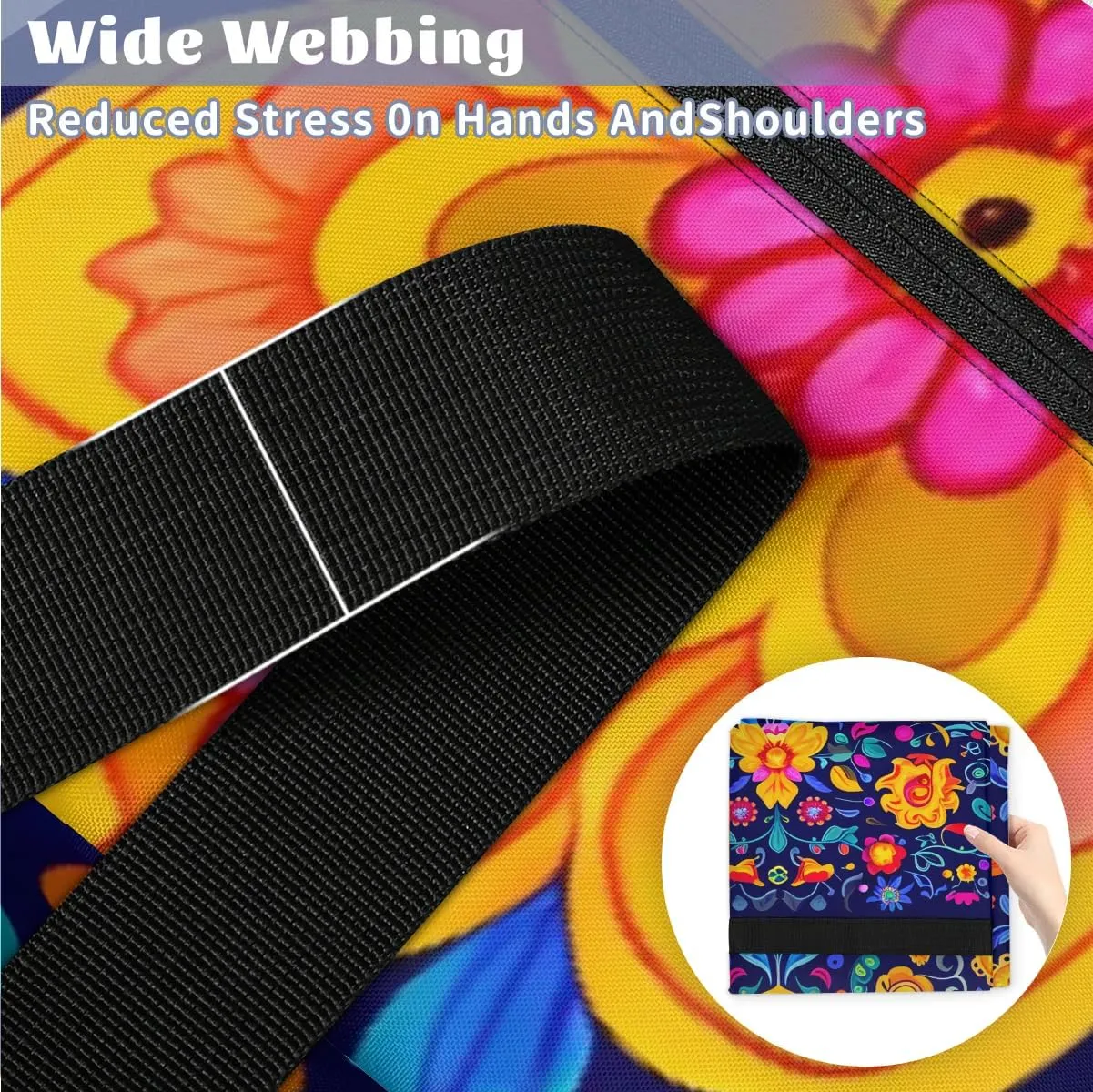 Oversized Moving Bags Boho Mandala Flower Waterproof Storage Totes Large Storage Bags for Clothes Packing Bags for Moving Travel & Clothes Storage