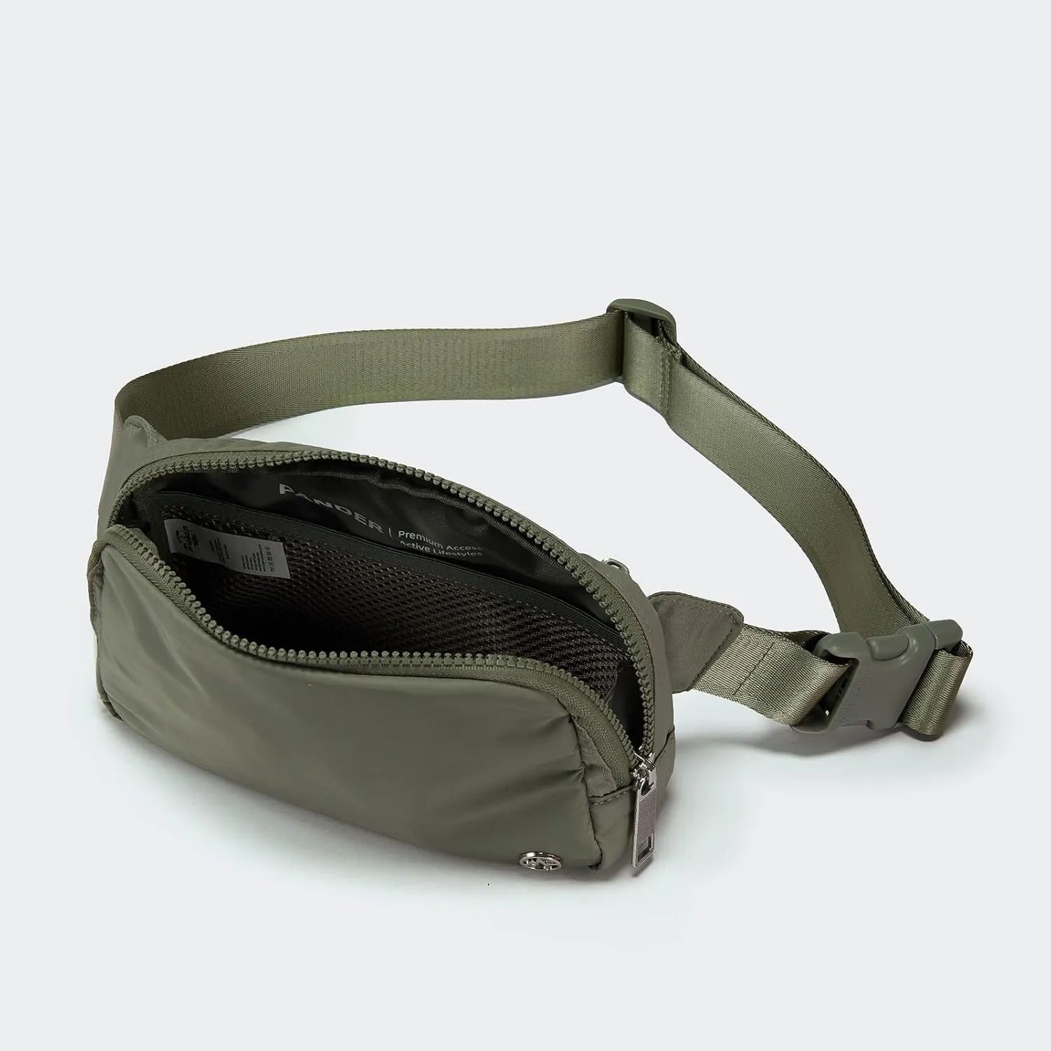 Pander Belt Bag Large 2L, Waterproof Everywhere Fanny Pack Purse for Women and Men with Adjustable Strap.