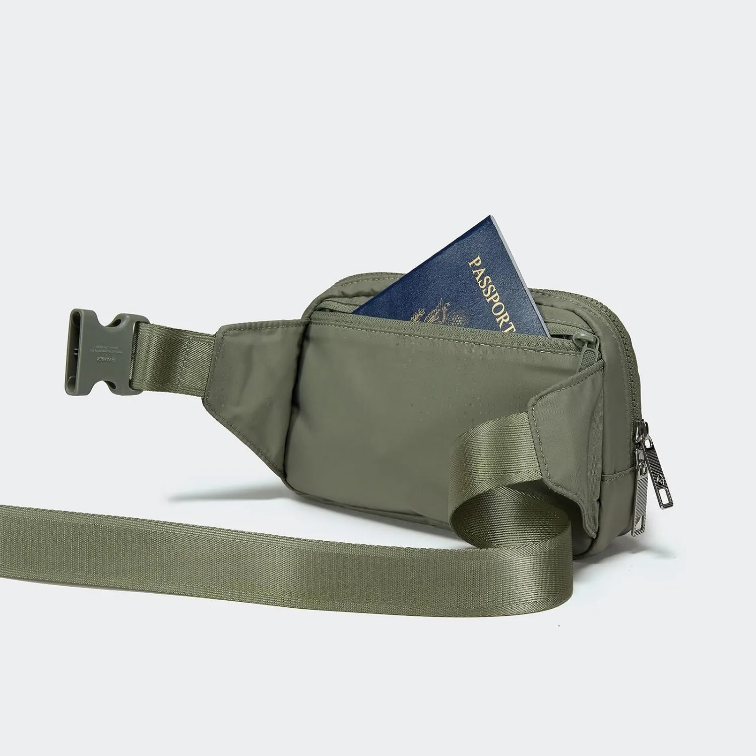 Pander Belt Bag Large 2L, Waterproof Everywhere Fanny Pack Purse for Women and Men with Adjustable Strap.