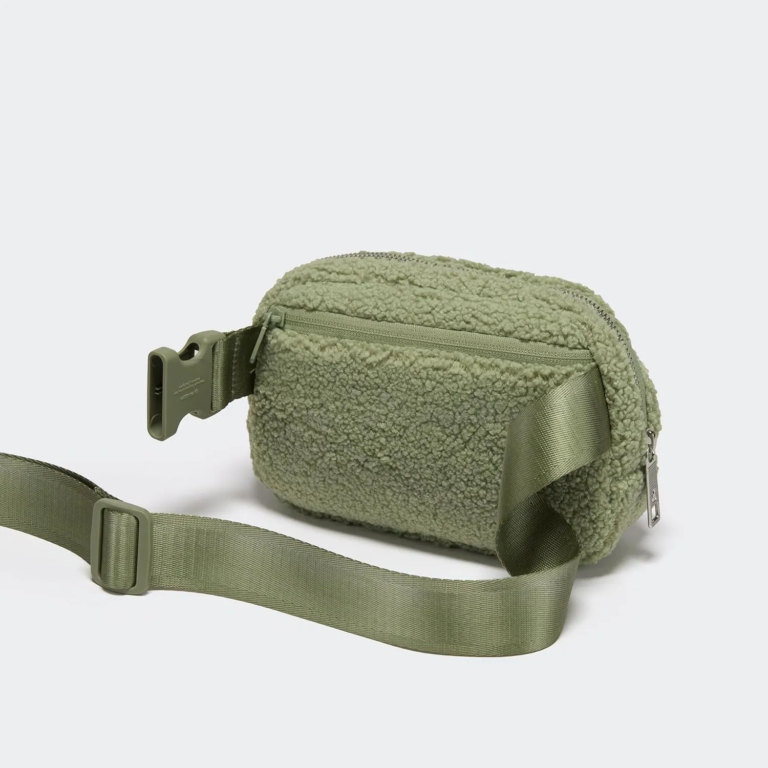Pander Fanny pack Everywhere Fleece Belt Bag for Women and Men with Adjustable strap Belt, 1L. (Grey Sage)
