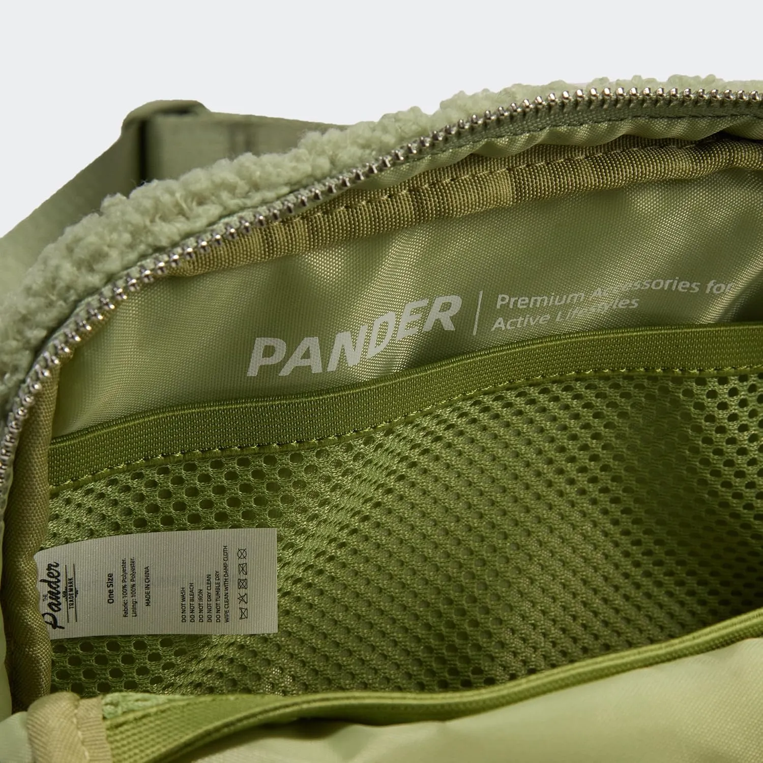 Pander Fanny pack Everywhere Fleece Belt Bag for Women and Men with Adjustable strap Belt, 1L. (Grey Sage)