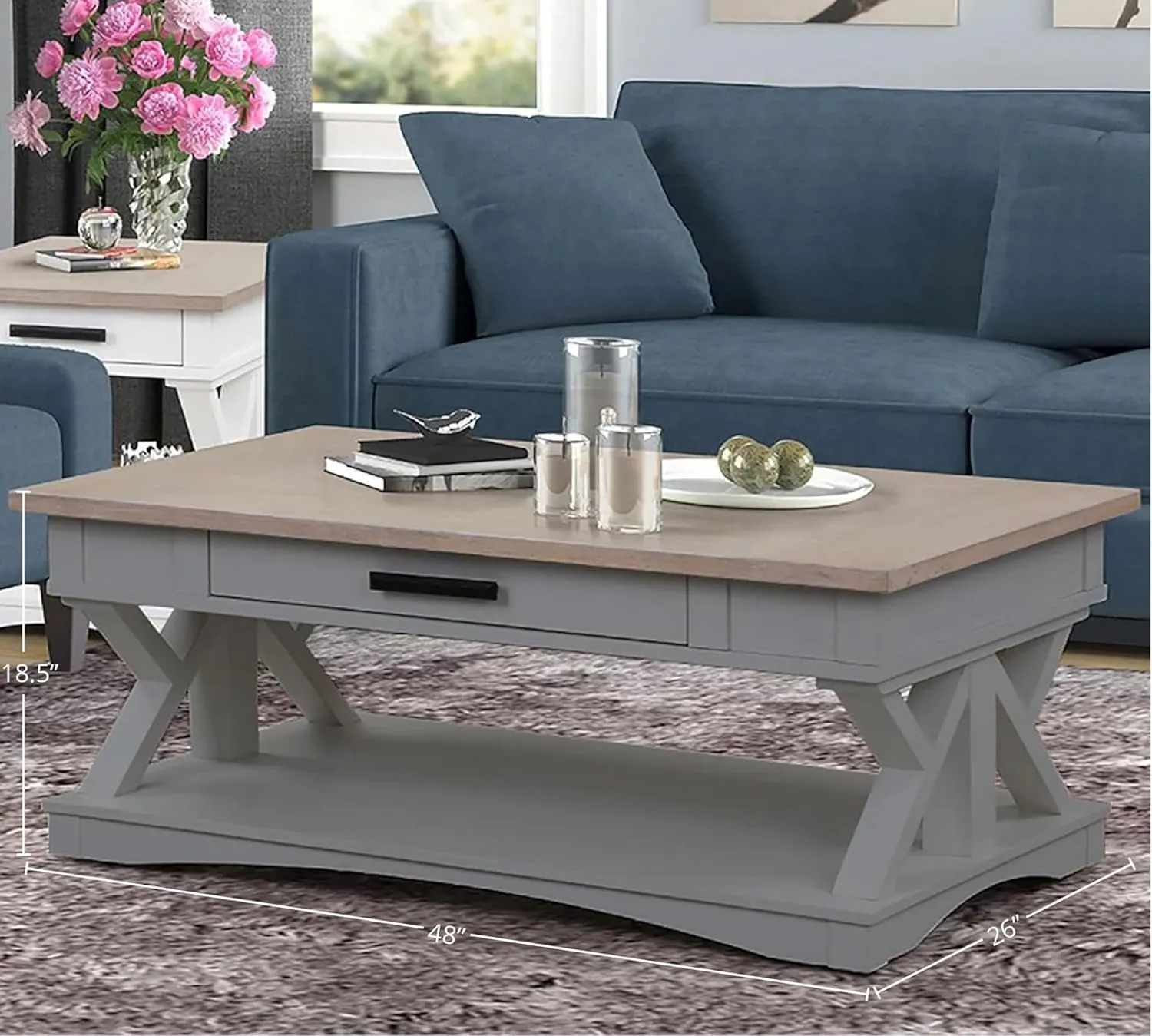 Parker House Americana Modern - Dove Cocktail Table