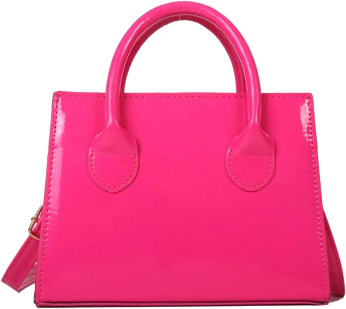 Patent Leather Handbag Shinny Clutch Purse Mini Shoulder Bag Evening Purse for Women