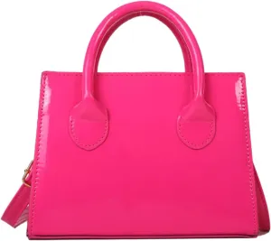 Patent Leather Handbag Shinny Clutch Purse Mini Shoulder Bag Evening Purse for Women