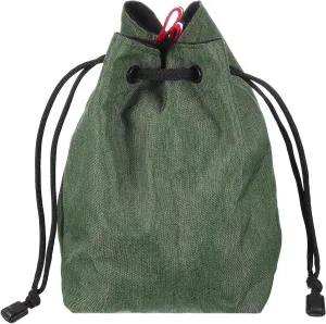 PATIKIL Drawstring Camera Bag, 5.91"x3.94"x8.27" Waterproof Camera Drawstring Shoulder Bag with Camera Straps for Nikon DSLR Camera Lenses, Green