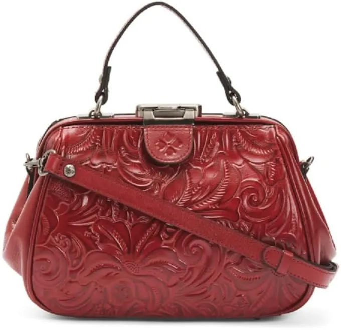 Patricia Nash Gracchi Satchel Leather Handbag Purse