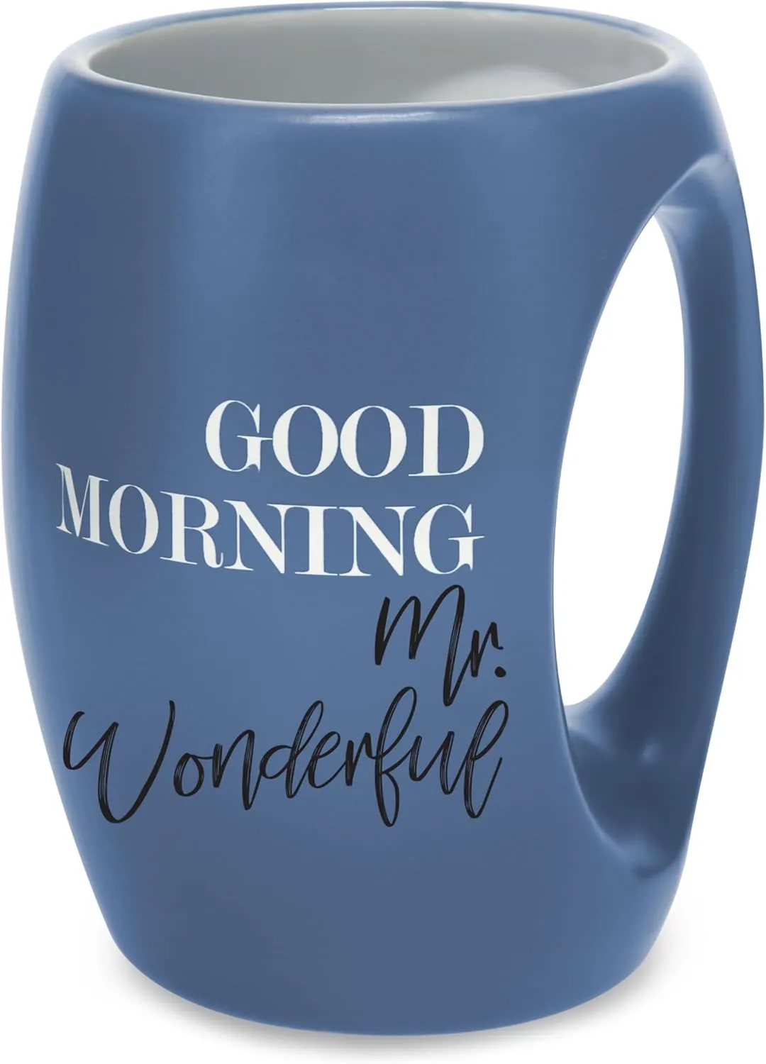 Pavilion Gift Company - Good Morning Mr. Wonderful - 16 oz Green Coffee Mug Tea Cup Gift From Husband Boyfriend Anniversary Wedding Birthday Long Distance Present