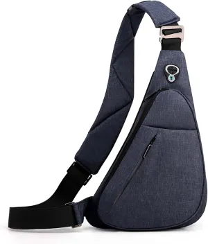 Peicees Sling Bag For Men Women Small Crossbody Backpack Shoulder Bag Man Purse Chest Bag For Hiking Travel