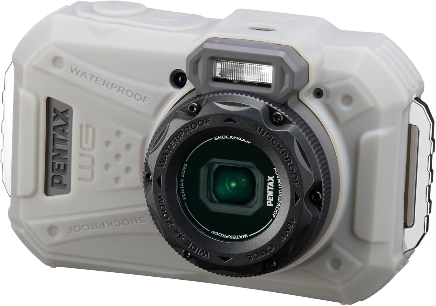 PENTAX WG-1000 Gray Waterproof Digital Compact Camera, Designed for Casual Outdoor and Underwater Photography, Waterproof to a Depth of 15 Meters, for up to one Hour of Continuous Operation