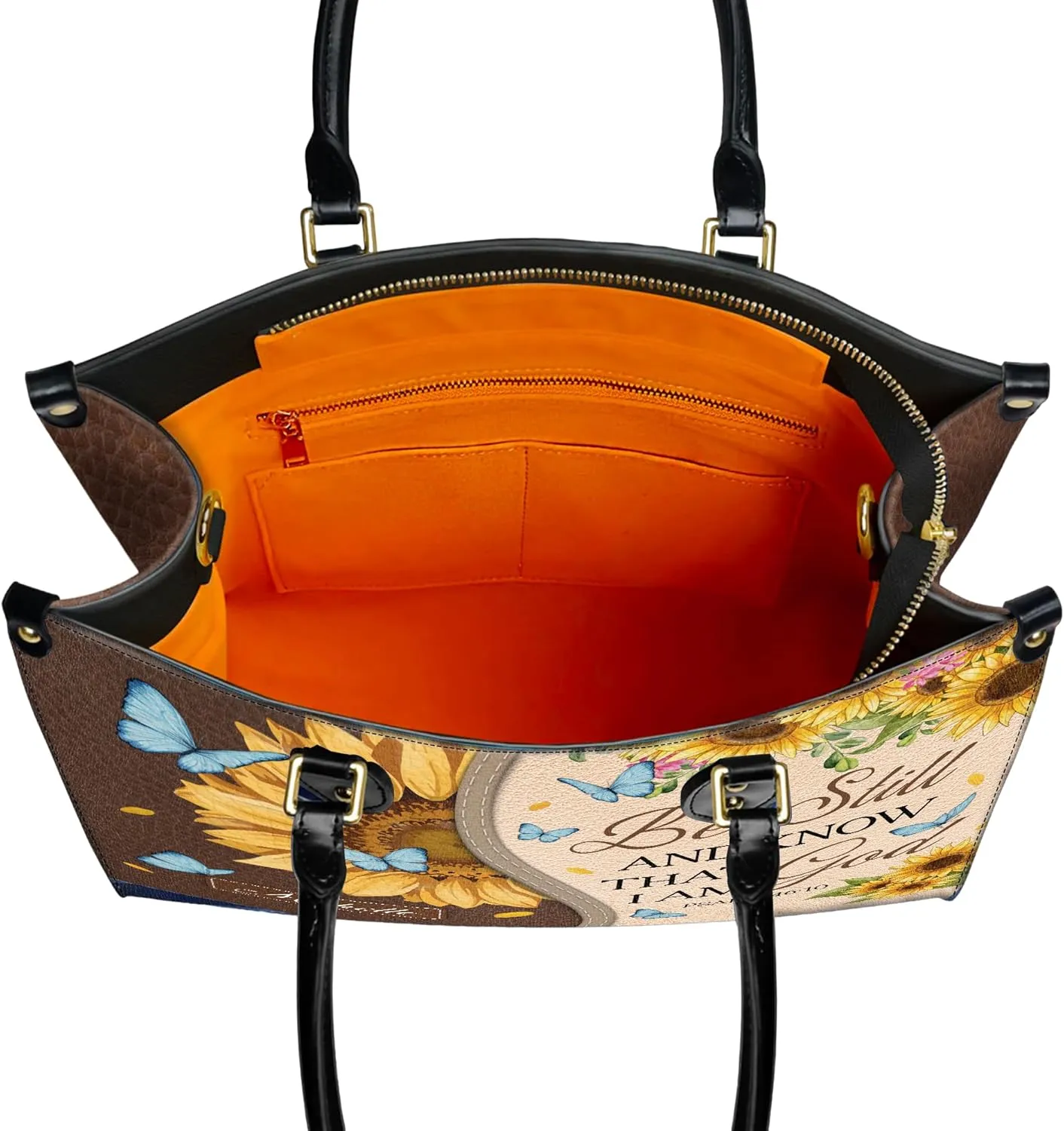 Personalized Leather Handbag for Women, Custom Name Church Bag, Christian Gifts, Mother's Day Gift for God Lovers
