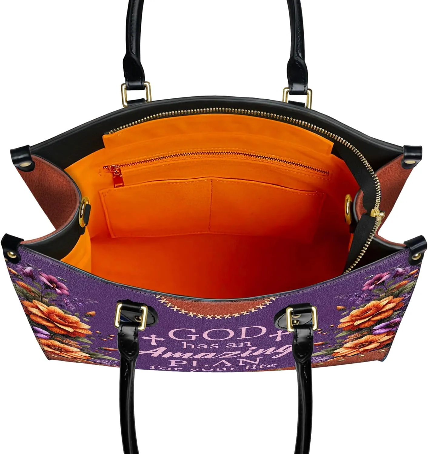Personalized Leather Handbag for Women, Custom Name Church Bags, Christian Gifts for God Lovers, Ideal for Mother’s Day Gifts