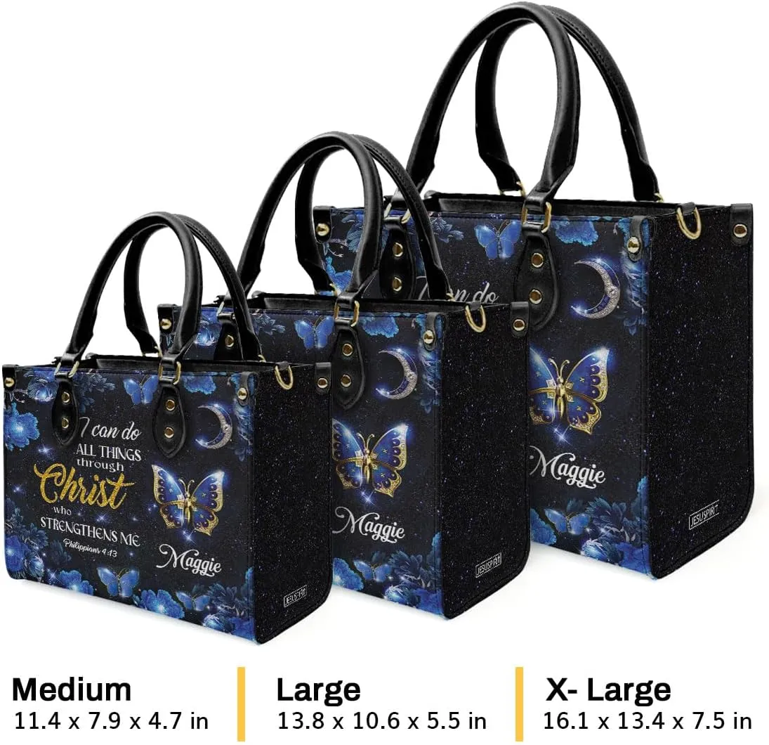 Personalized Leather Handbags For Woman - Christmas Gifts For Women - Christian Gifts