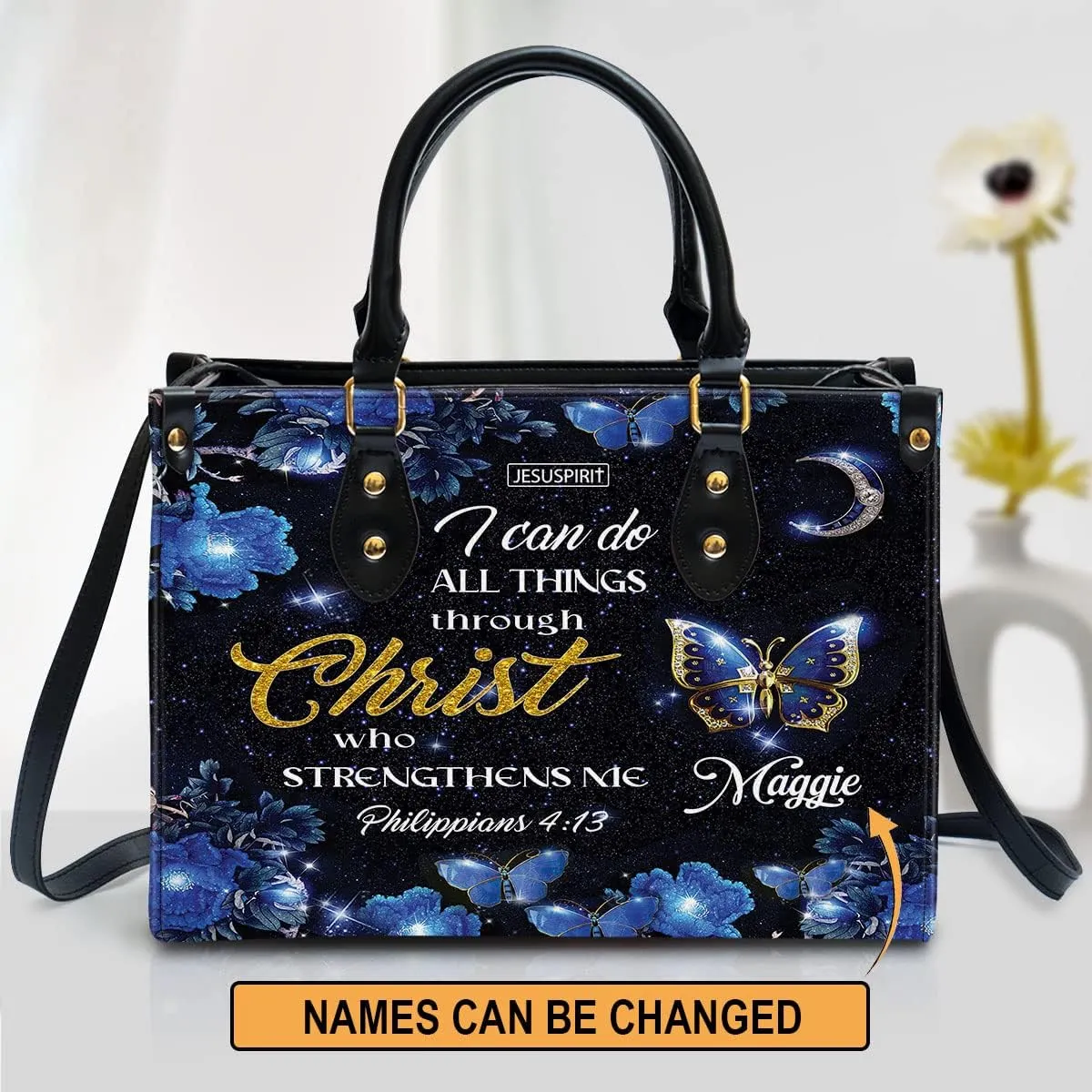 Personalized Leather Handbags For Woman - Christmas Gifts For Women - Christian Gifts