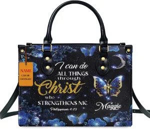 Personalized Leather Handbags For Woman - Christmas Gifts For Women - Christian Gifts