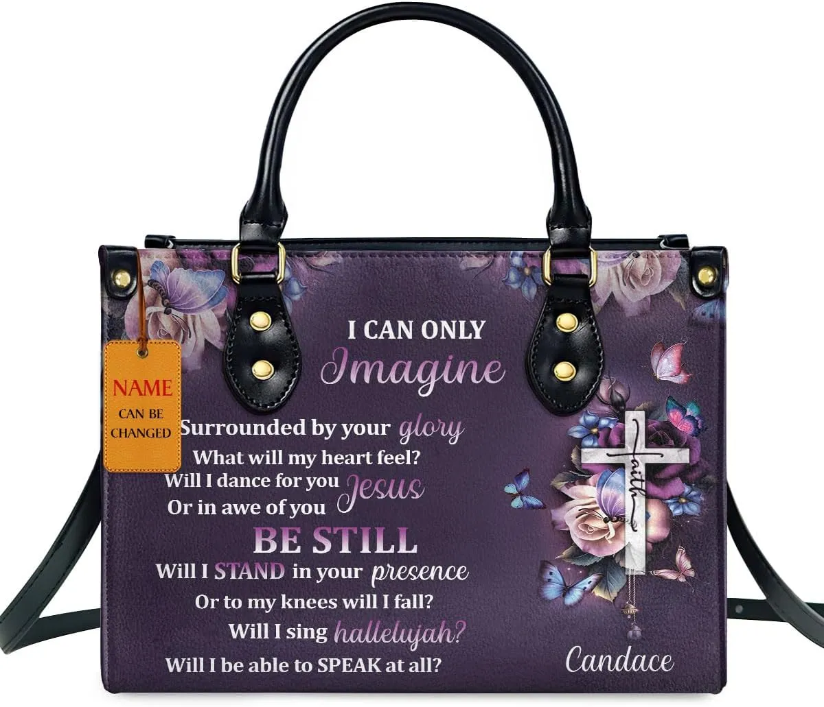 Personalized Leather Handbags For Woman - Christmas Gifts For Women - Christian Gifts
