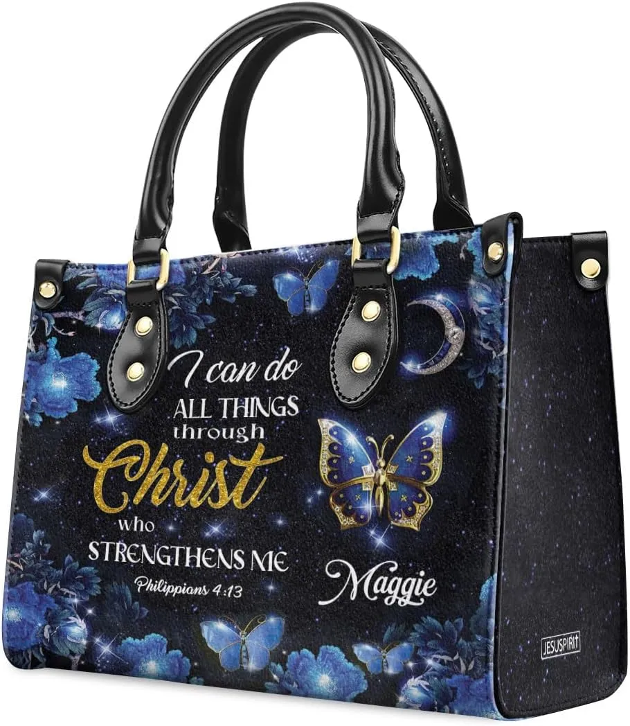 Personalized Leather Handbags For Woman - Christmas Gifts For Women - Christian Gifts