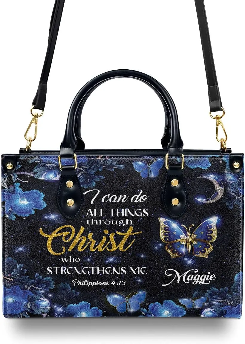 Personalized Leather Handbags For Woman - Christmas Gifts For Women - Christian Gifts