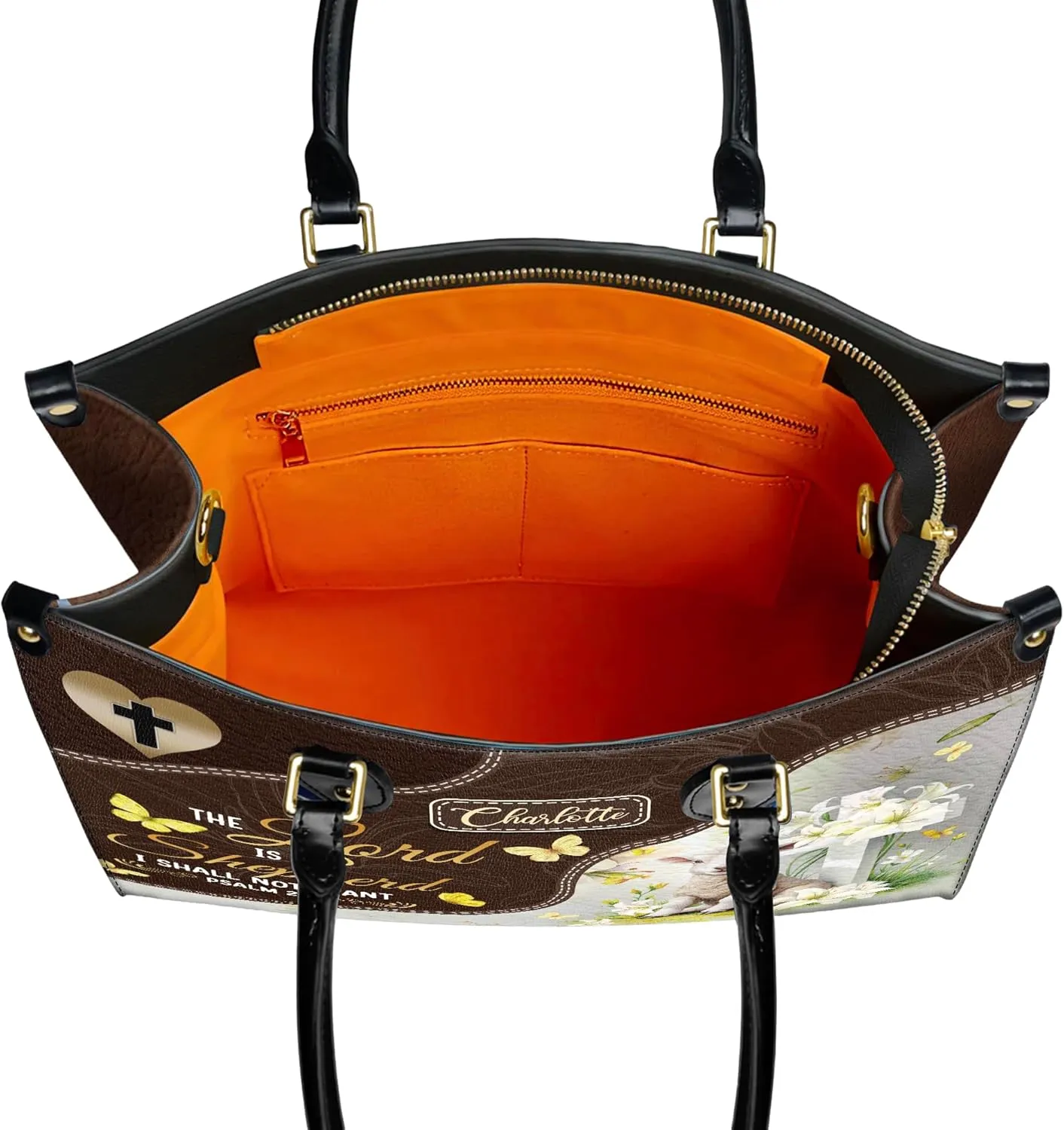 Personalized Leather Handbags with Name & Zipper – Perfect Christian Purses for Women | Ideal Mother's Day Gifts