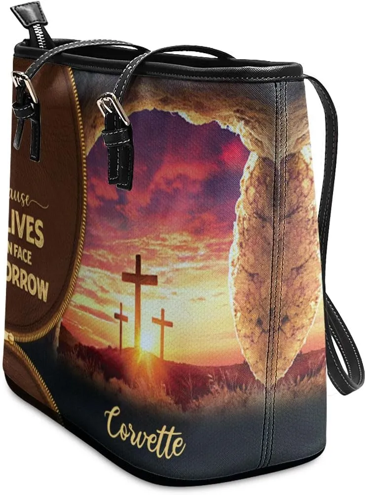 Personalized Leather Tote Bags For Women - Christmas Gifts For Women - Christian Gifts