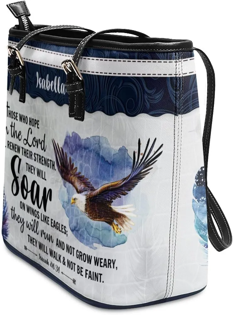 Personalized Leather Tote Bags For Women - Christmas Gifts For Women - Christian Gifts
