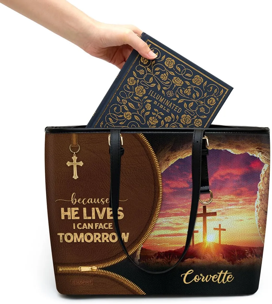 Personalized Leather Tote Bags For Women - Christmas Gifts For Women - Christian Gifts