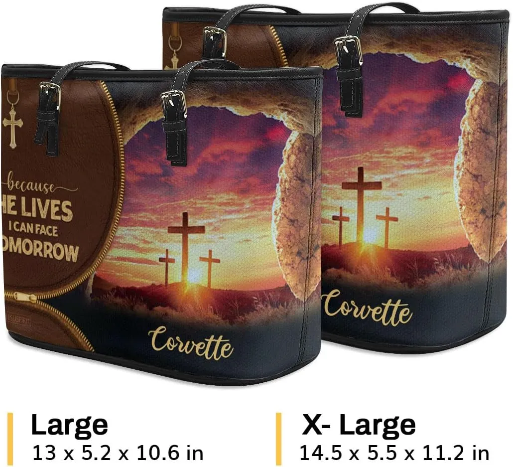Personalized Leather Tote Bags For Women - Christmas Gifts For Women - Christian Gifts