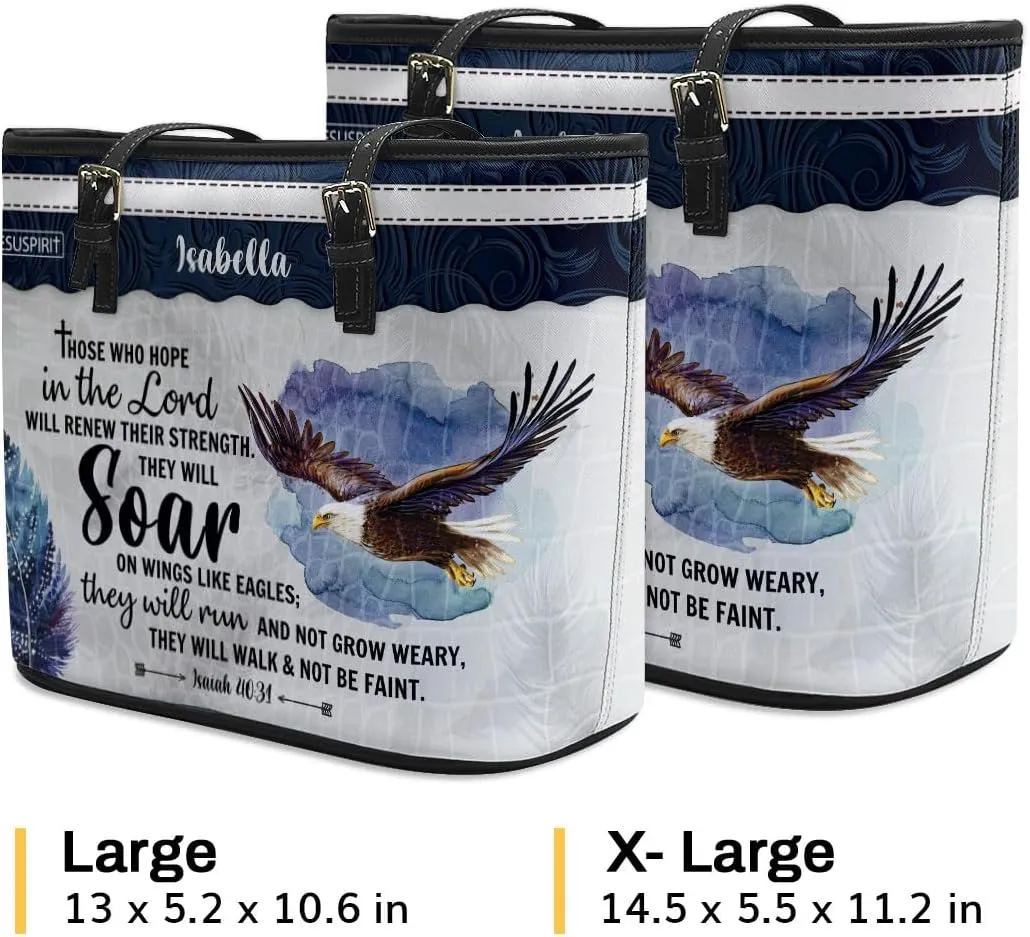 Personalized Leather Tote Bags For Women - Christmas Gifts For Women - Christian Gifts