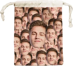 Personalized Small Drawstring Bags for Women Gift Custom Jewelry Pouch Elegant Reusable Waterproof Travel Organizer Customized Party Favor Bags Wedding Birthday Party Supplies Accessories (Small)