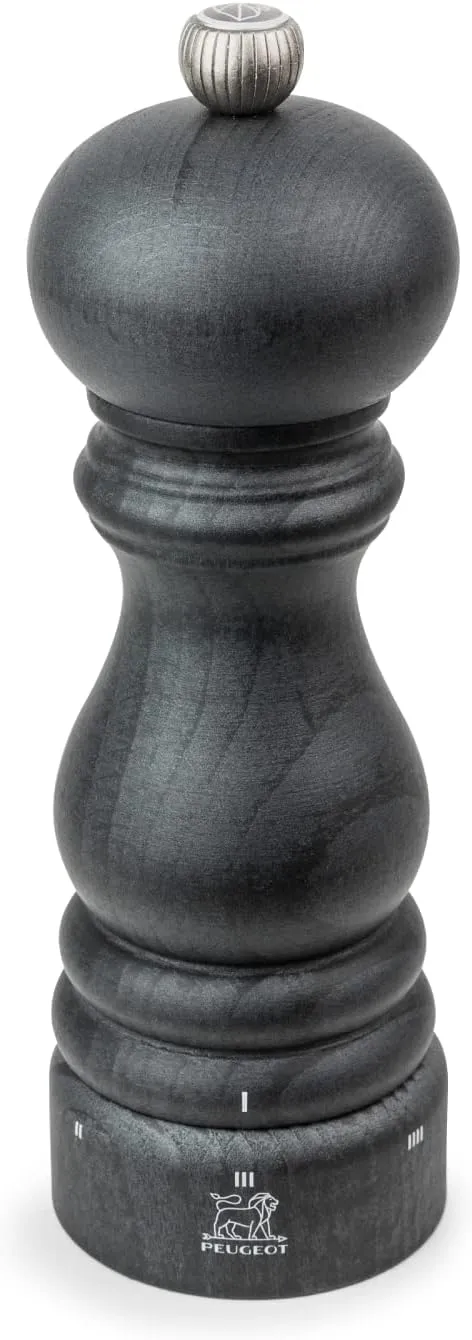 Peugeot - Paris u’Select Manual Salt Mill - Adjustable Grinder - Beechwood, Graphite Finish