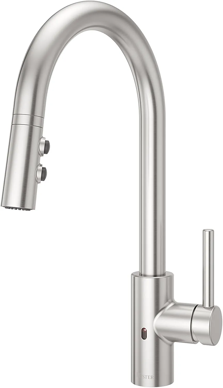 Pfister Stellen Touchless Kitchen Faucet with Pull Down Sprayer, Single Handle, High Arc, Stainless Steel Finish, LG529ESAS