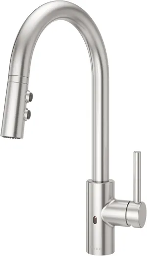 Pfister Stellen Touchless Kitchen Faucet with Pull Down Sprayer, Single Handle, High Arc, Stainless Steel Finish, LG529ESAS