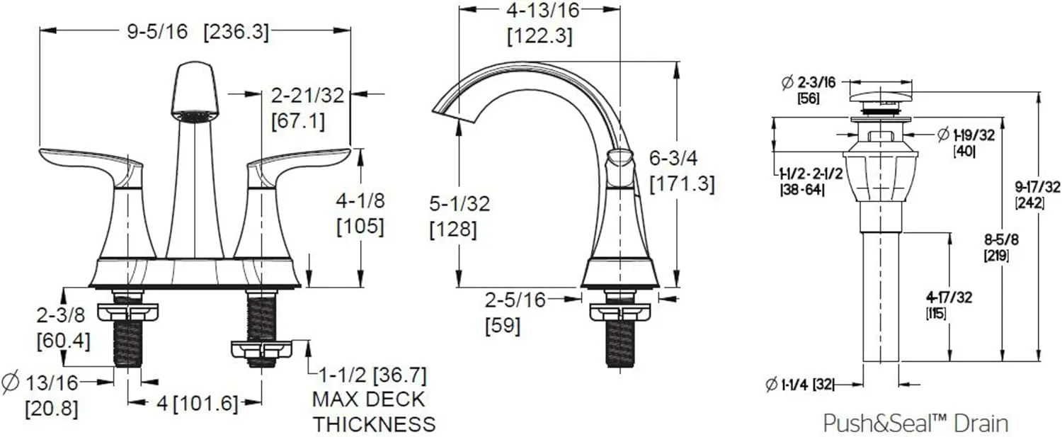 Pfister Weller Bathroom Sink Faucet, 4-Inch Centerset, 2-Handle, 3-Hole, Tuscan Bronze Finish, LG48WRPY