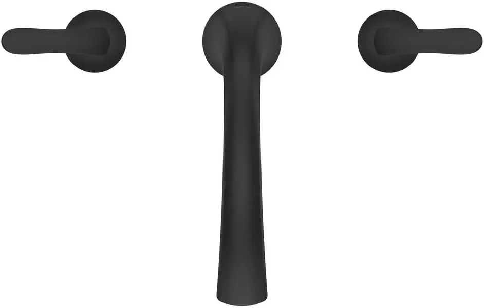 Pfister Weller Roman Bathtub Faucet (Valve Sold Separately), 2-Handle, 3-Hole, Matte Black Finish, RT65WRB