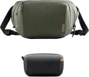 PGYTECH OneGo Solo V2 10L Camera Sling Bag Tech Accessories Pouch Waterproof Small Electronics Organizer Bag for Sony/Canon/Nikon/DJI Mavic/Air/Mini/Tripod