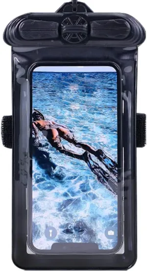 Phone Case Black, Compatible with Acer Liquid Jade Primo JPS58 Waterproof Pouch Dry Bag [ Not Screen Protector Film ]