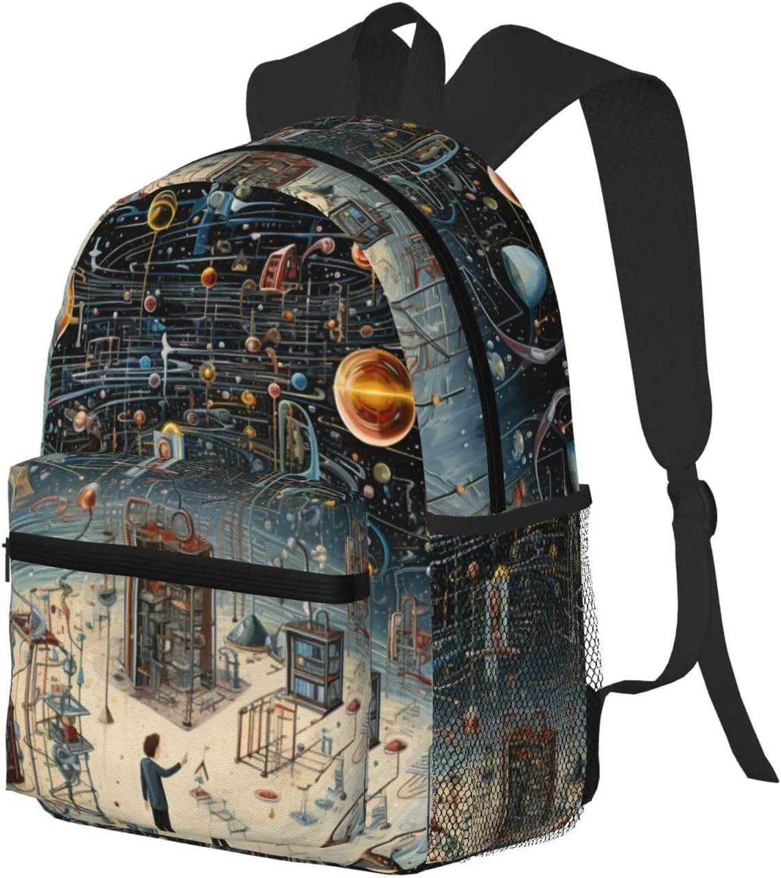 Physics Print Fashion Backpack,Casual Daypack Backpacks For Men Women, Laptop Bag Travel Hiking Camping